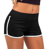 Women’s Mid Waist Slim Fit Shorts – High Stretch Running & Fitness Shorts
