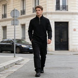 Men’s Fleece Hoodie – Thick Warm Quarter Zip Pullover Sweatshirt