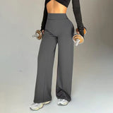 Women’s Wide Leg Yoga Pants – High Waist Tummy Control Leggings