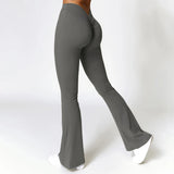 High-Waist Flare Yoga Pants – Supportive Fit for Training & Everyday Wear