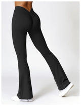 High-Waist Flare Yoga Pants – Supportive Fit for Training & Everyday Wear