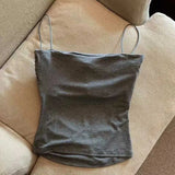 Women’s Crop Tank Top with Built-In Bra – Sleeveless Summer Camisole