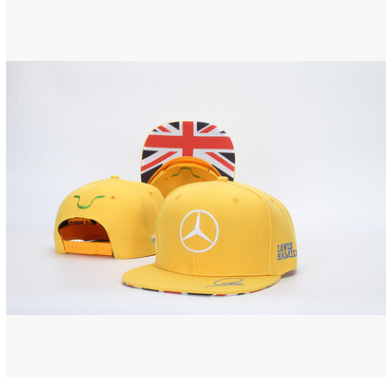 Mercedes F1 baseball hat by Athletic Sanctuary, adjustable snapback cap featuring Formula racing design for men and women.