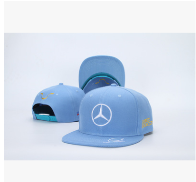 Mercedes F1 baseball hat by Athletic Sanctuary, adjustable streetwear cap with racing logo, perfect for outdoor sports and casual wear.