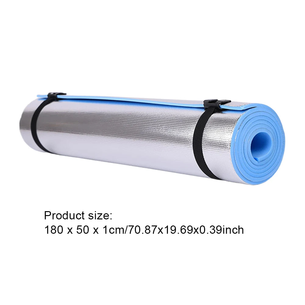 Athletic Sanctuary 10MM EVA yoga mat with thick, anti-slip surface for exercise and camping activities on a clean, neutral background.