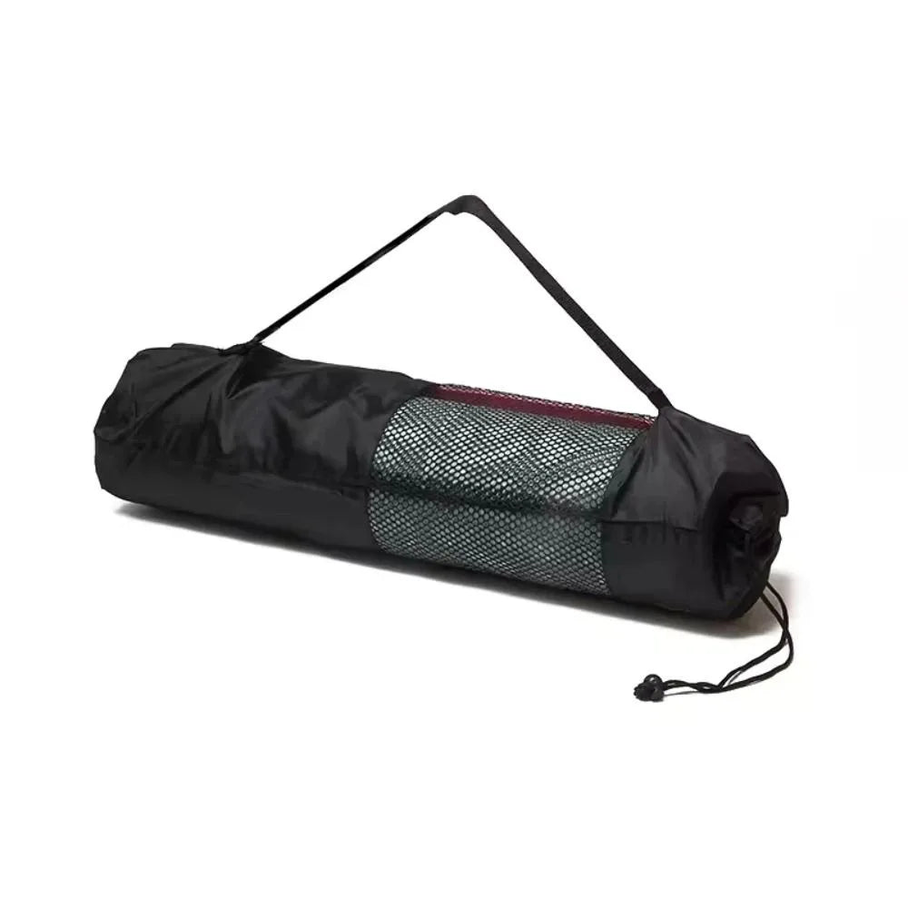 Athletic Sanctuary portable yoga mat bag with breathable mesh design and adjustable strap for easy carrying