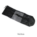 Athletic Sanctuary portable yoga mat bag with breathable mesh design and adjustable strap, ideal for carrying yoga mats conveniently.