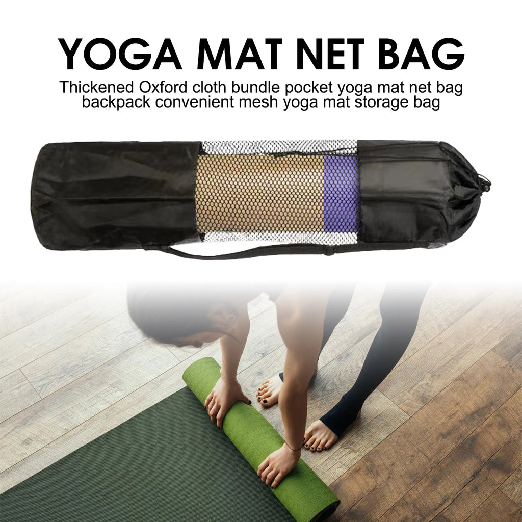 Lightweight waterproof yoga mat bag by Athletic Sanctuary made of durable Oxford cloth, designed for easy carrying and storage.
