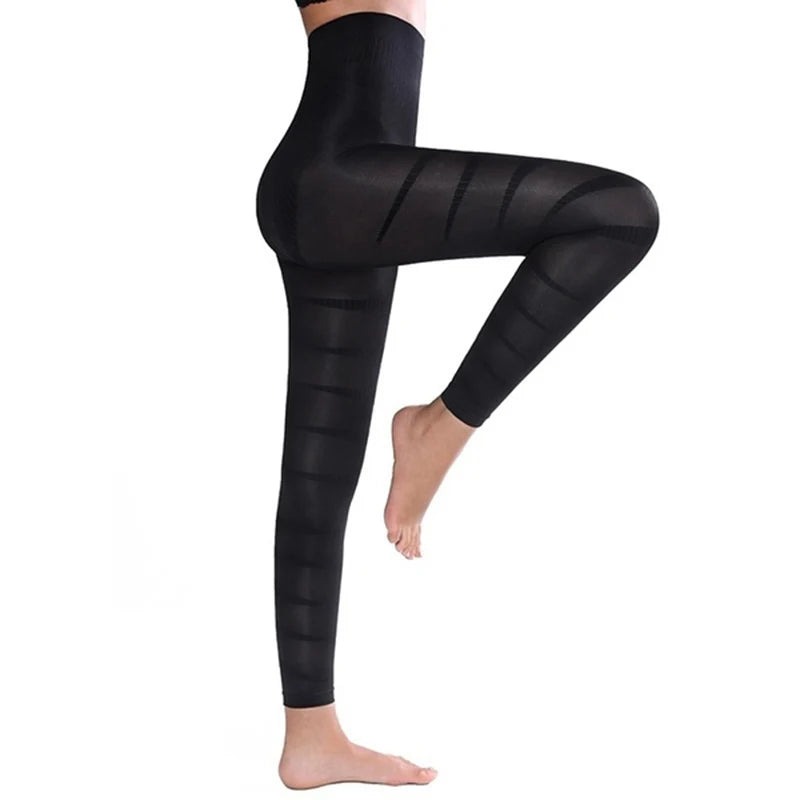 Women’s sculpting high waist leggings by Athletic Sanctuary featuring firm control and slimming fit, shown on a model.