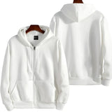 Men’s zip-up hoodie from Athletic Sanctuary, casual loose fit sweatshirt with front pockets and adjustable drawstrings.