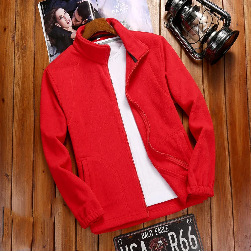 Women’s warm fleece zip-up sweatshirt from Athletic Sanctuary, casual running jacket, soft fleece fabric, and cozy fit.