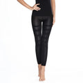 Women’s high waist sculpting leggings with tummy control from Athletic Sanctuary, showcasing the snug fit and stretchy fabric.