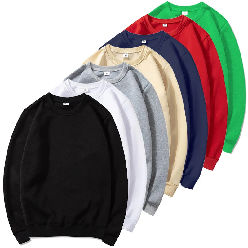 Athletic Sanctuary men's and women's fleece-lined crewneck sweatshirt, casual loose fit pullover for spring and fall warmth.