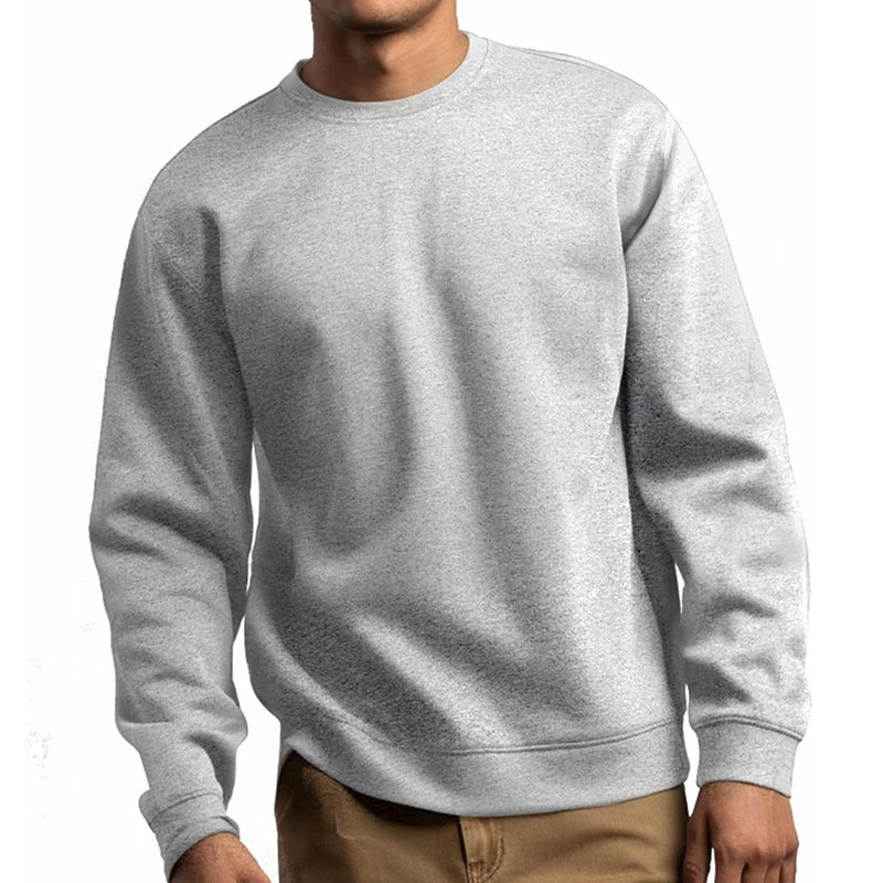 Athletic Sanctuary men's and women's fleece-lined crewneck sweatshirt, casual loose fit pullover for spring and fall.