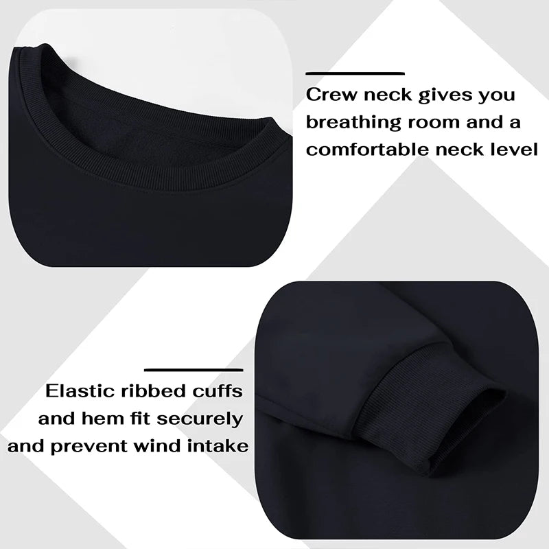 Athletic Sanctuary men's and women's fleece-lined crewneck sweatshirt, casual loose fit pullover, ideal for spring and fall comfort.