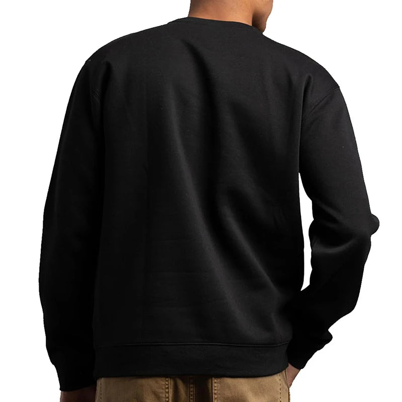 Athletic Sanctuary men's and women's fleece-lined crewneck sweatshirt, casual and loose fit for spring and fall wear.