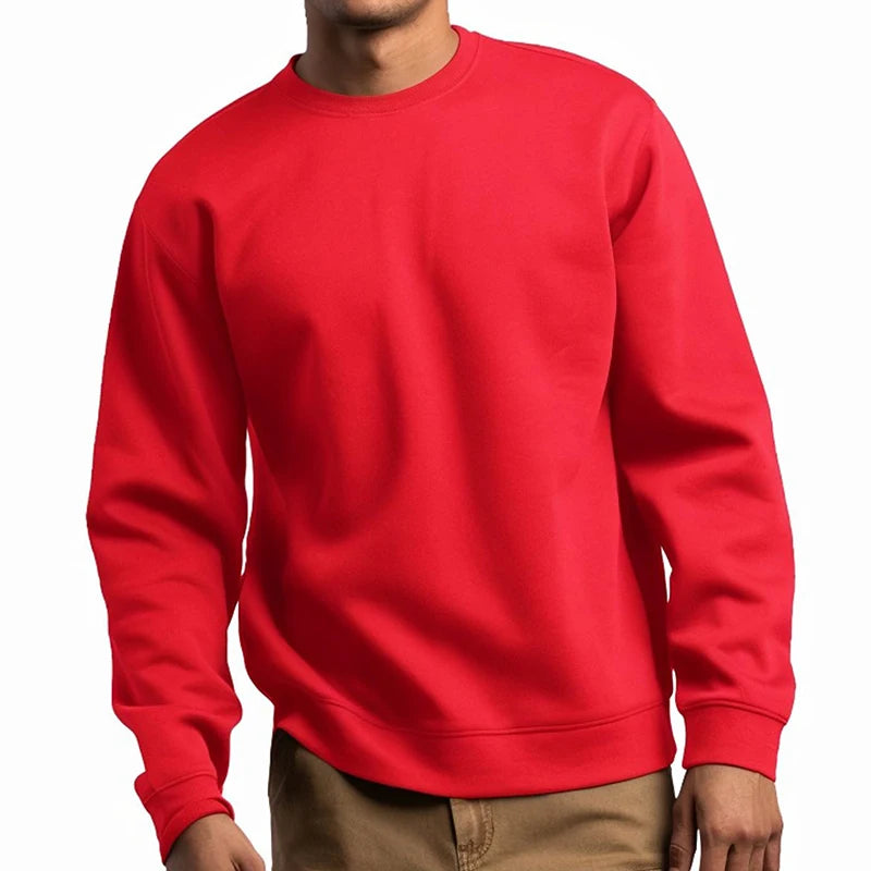 Athletic Sanctuary men's and women's fleece-lined crewneck sweatshirts, casual loose-fit pullover tops for spring and fall warmth.