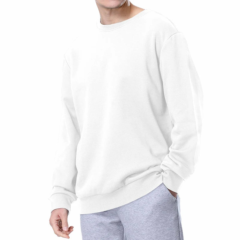 Athletic Sanctuary men's and women's fleece-lined crewneck sweatshirt, casual cozy pullover top for spring and fall wear