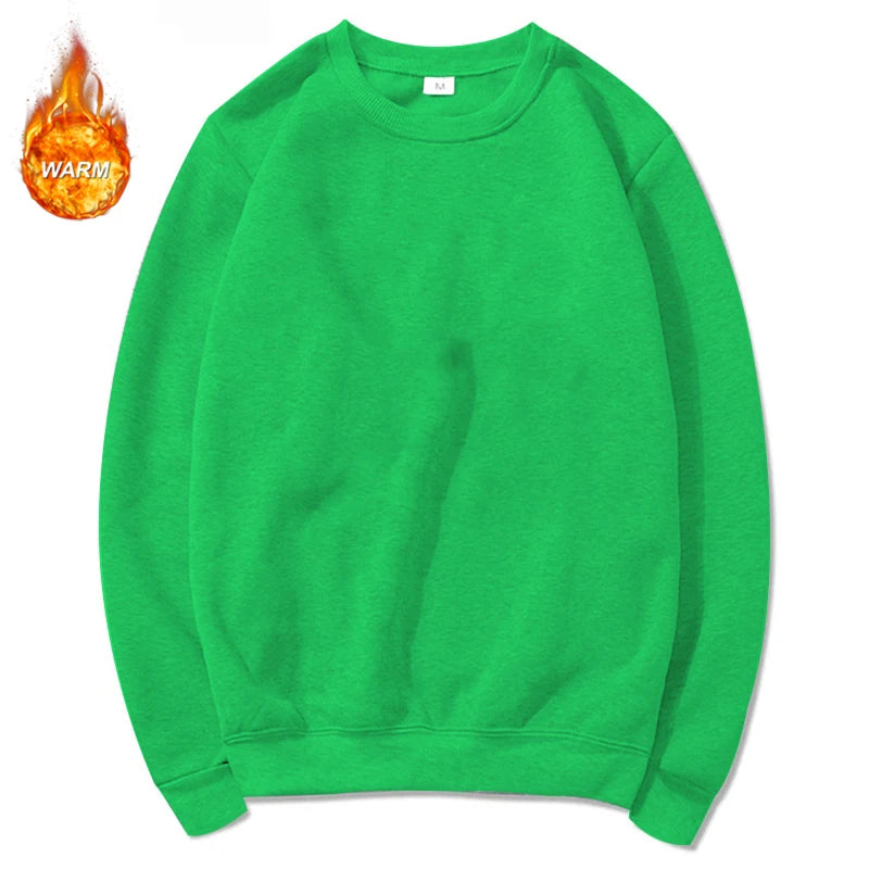 Athletic Sanctuary men's and women's fleece-lined crewneck sweatshirt in casual, loose fit with warm, comfortable spring and fall wear.