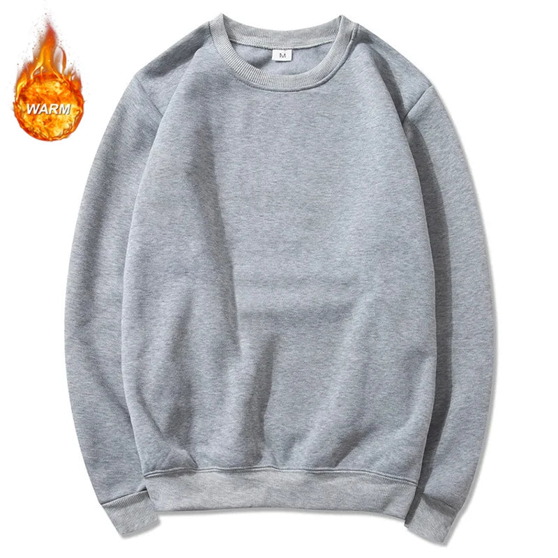 Athletic Sanctuary men's and women's fleece-lined crewneck sweatshirts, warm, casual pullover tops for spring and fall.