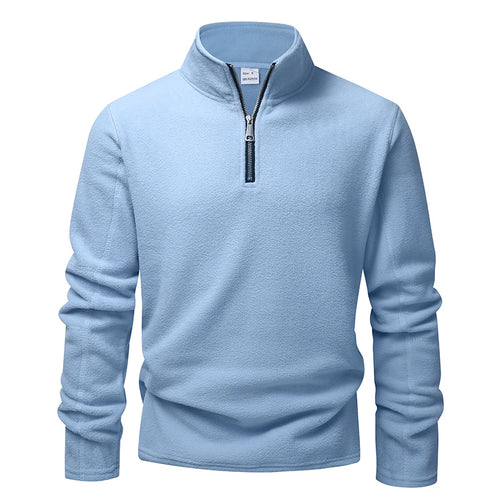 Men’s Athletic Sanctuary fleece hoodie featuring a thick, warm quarter-zip pullover sweatshirt with a cozy, soft interior.