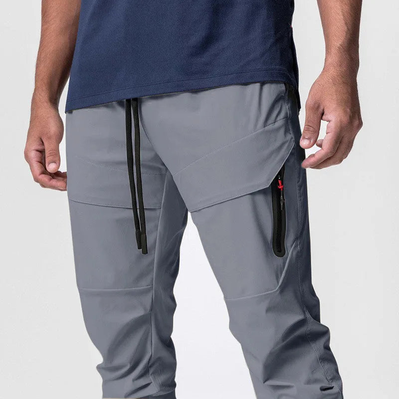 Men’s slim fit joggers by Athletic Sanctuary, gym sweatpants designed for fitness training and comfortable active wear.
