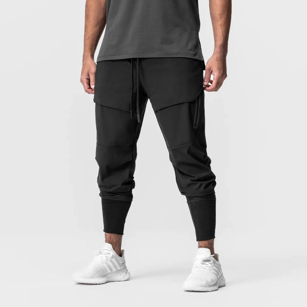 Men’s slim fit joggers by Athletic Sanctuary, gym sweatpants designed for fitness training and comfort during workouts.