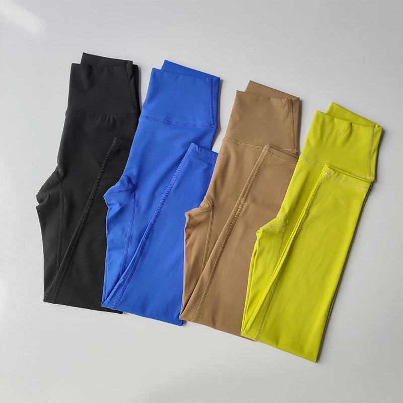 Women’s seamless yoga set by Athletic Sanctuary, featuring a push-up sports bra and high-waist leggings for activewear.