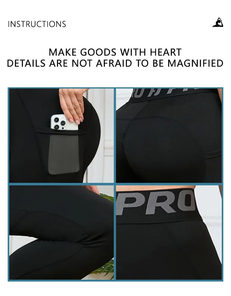 Women’s high waist yoga leggings by Athletic Sanctuary featuring stretch fabric and side pockets for comfortable workout wear.