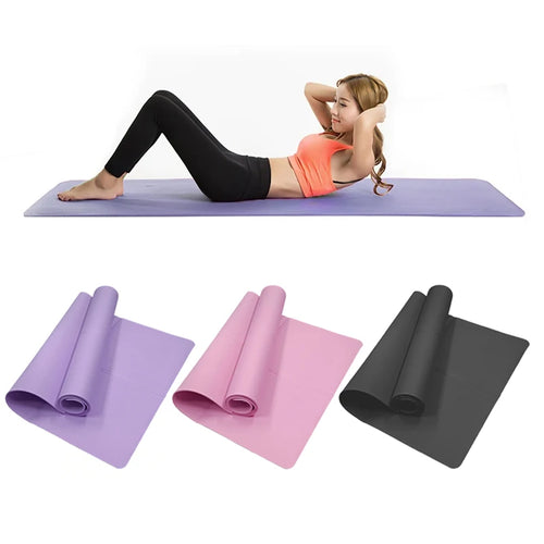 Athletic Sanctuary 4mm EVA yoga mat with anti-slip surface, ideal for exercise, Pilates, and fitness workouts.