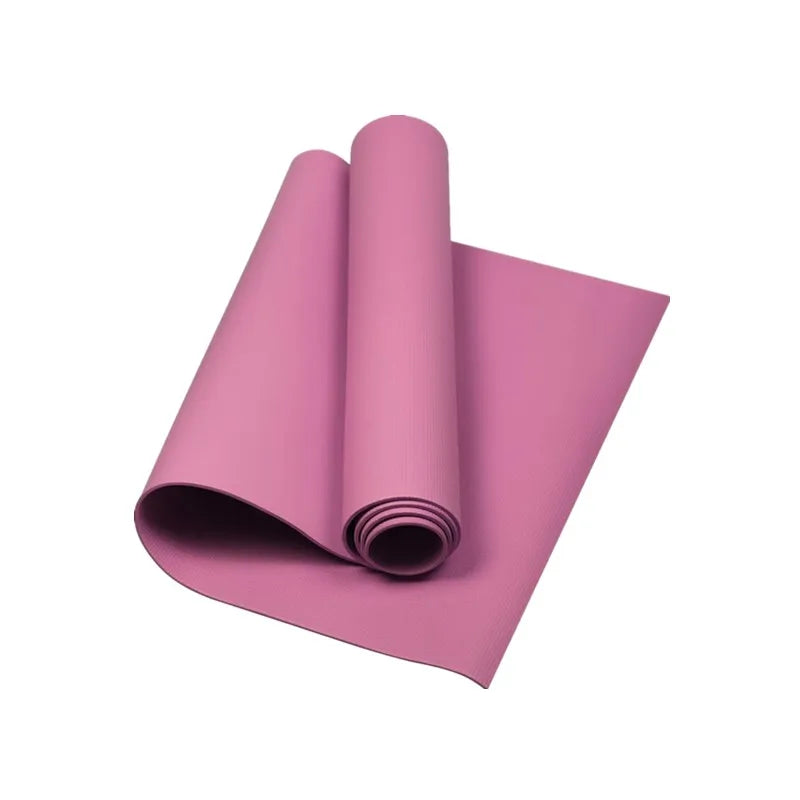 Athletic Sanctuary 4mm EVA yoga mat with anti-slip surface, ideal for exercise and Pilates workouts on a smooth, cushioned surface.