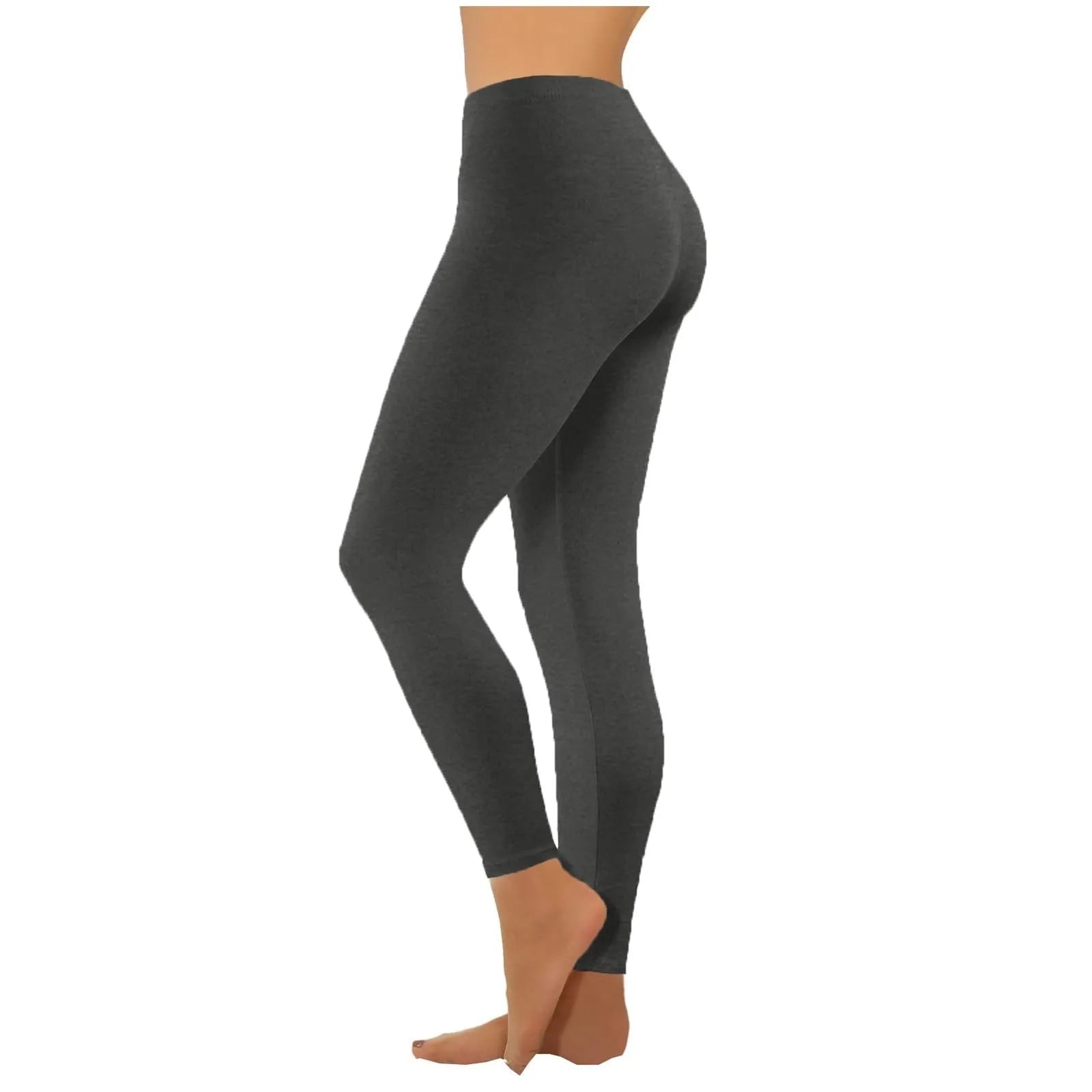 Women’s seamless high waist gym leggings with hip lift design, Athletic Sanctuary activewear, shown in black on a model.