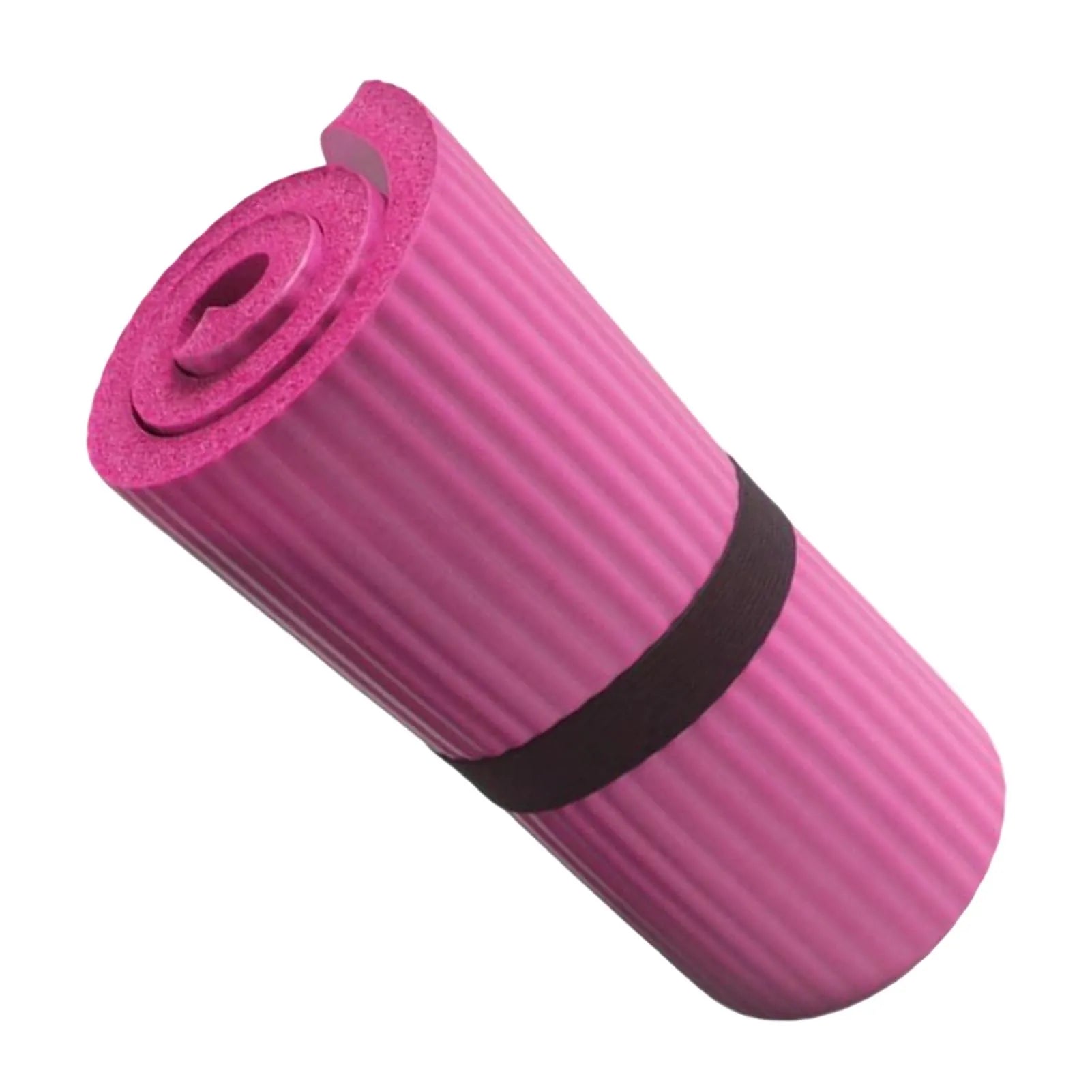 Mini Premium Yoga Mat from Athletic Sanctuary, soft Pilates and stretching exercise mat with a textured surface for stability.