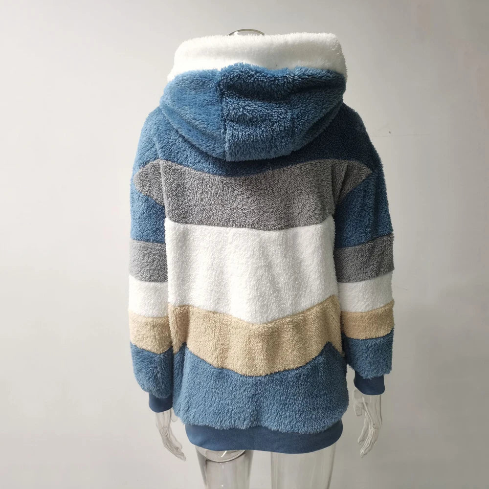 Women's essential oversized coat by Athletic Sanctuary, warm zip-up comfort layer with a cozy, relaxed fit and stylish design.