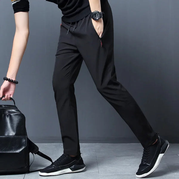 Men’s Slim Fit Casual Joggers – Straight Leg Elastic Waist Pants