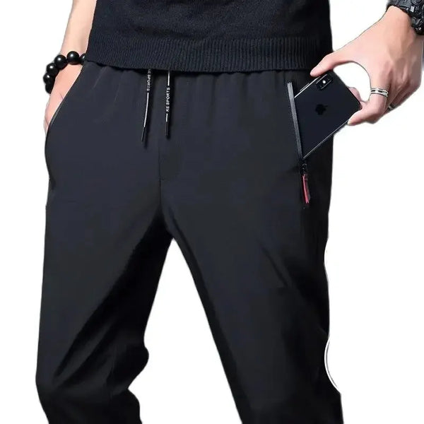 Men’s Slim Fit Casual Joggers – Straight Leg Elastic Waist Pants
