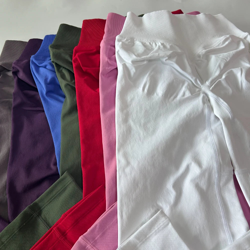 Athletic Sanctuary flared yoga leggings with high-waist design, sculpting fit, and comfortable stretch for active movement.