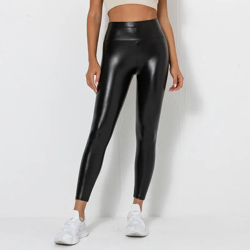 Women’s high waist yoga leggings by Athletic Sanctuary, designed for running and fitness, featuring a comfortable and stretchy fit.