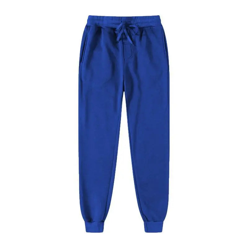 Men’s fleece-lined athletic joggers by Athletic Sanctuary, loose fit training sweatpants displayed with elastic waist and tapered legs.