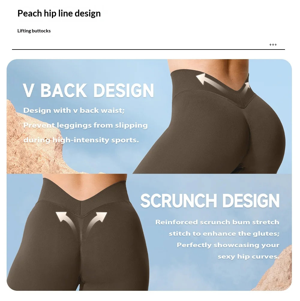 Women’s high waist butt lift yoga leggings by Athletic Sanctuary, showcasing a close-up of black fitness tights with a high-rise design.
