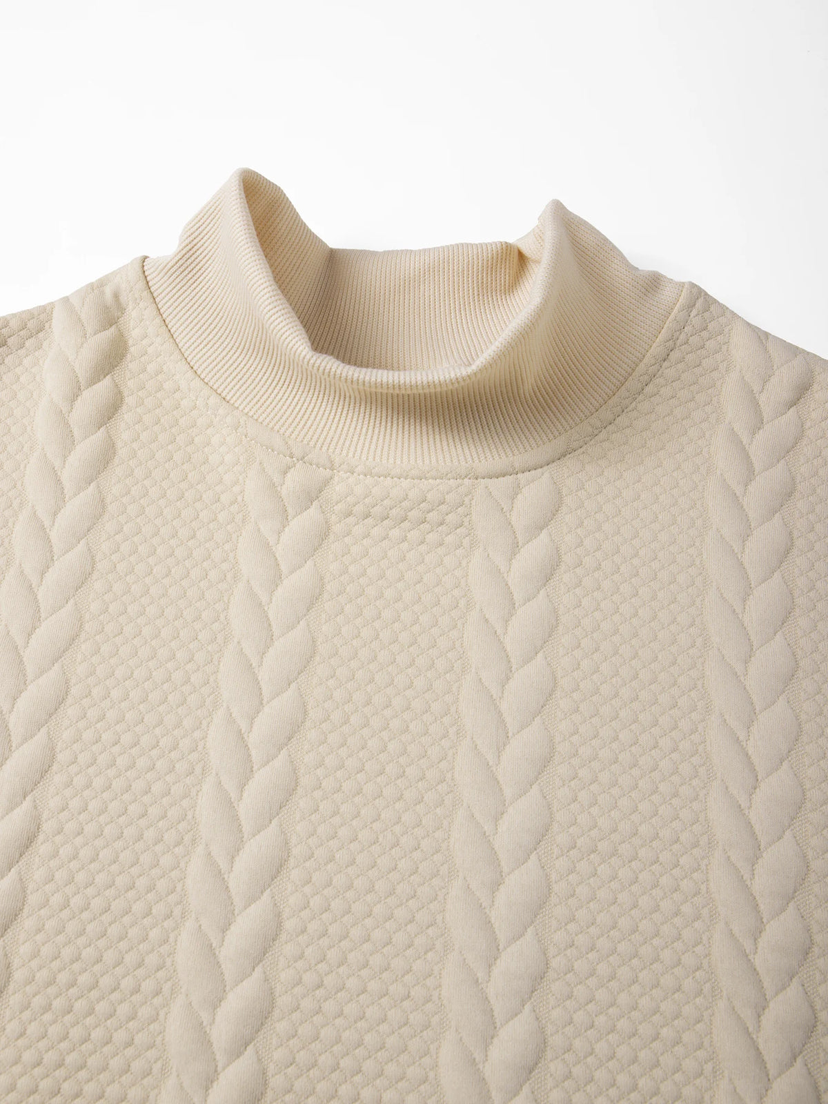 Men’s high collar knit sweater by Athletic Sanctuary, vintage slim fit winter pullover with cozy texture and stylish design.