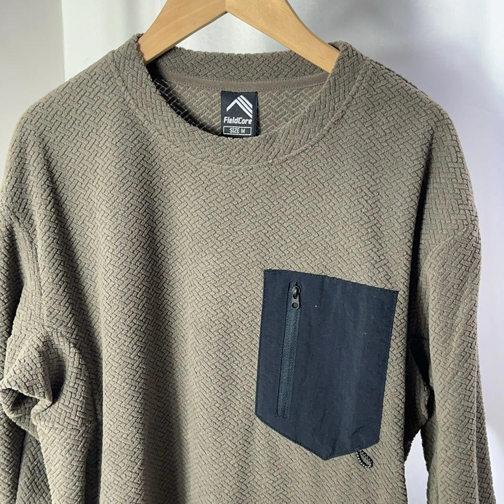 Unisex casual sweatshirt by Athletic Sanctuary featuring a soft polyester crewneck pullover with a modern streetwear look.