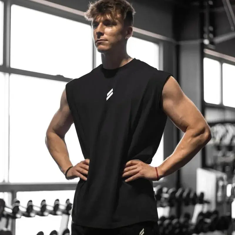 Men's mesh gym tank top by Athletic Sanctuary, quick-dry sleeveless fitness vest ideal for workout and active wear.
