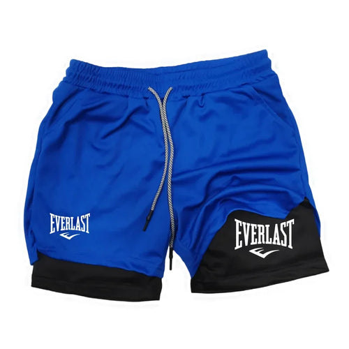 Men’s 2-in-1 performance running and training shorts by Athletic Sanctuary, featuring lightweight fabric and adjustable waistband.