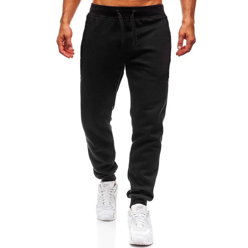 Men's athletic joggers from Athletic Sanctuary with fleece lining, loose fit sweatpants for comfort and casual sport wear.
