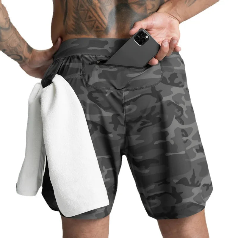 Men’s quick-dry performance shorts by Athletic Sanctuary, designed for training and everyday wear, shown in a sleek athletic style.
