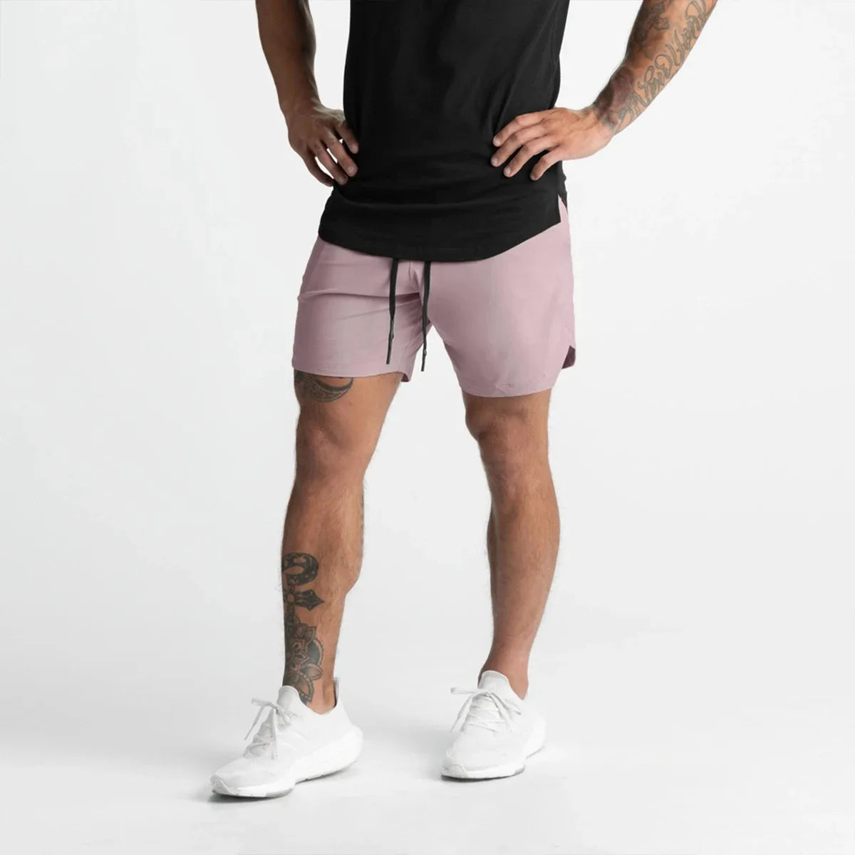 Men’s quick-dry performance shorts by Athletic Sanctuary, lightweight training and everyday wear shorts with breathable fabric.