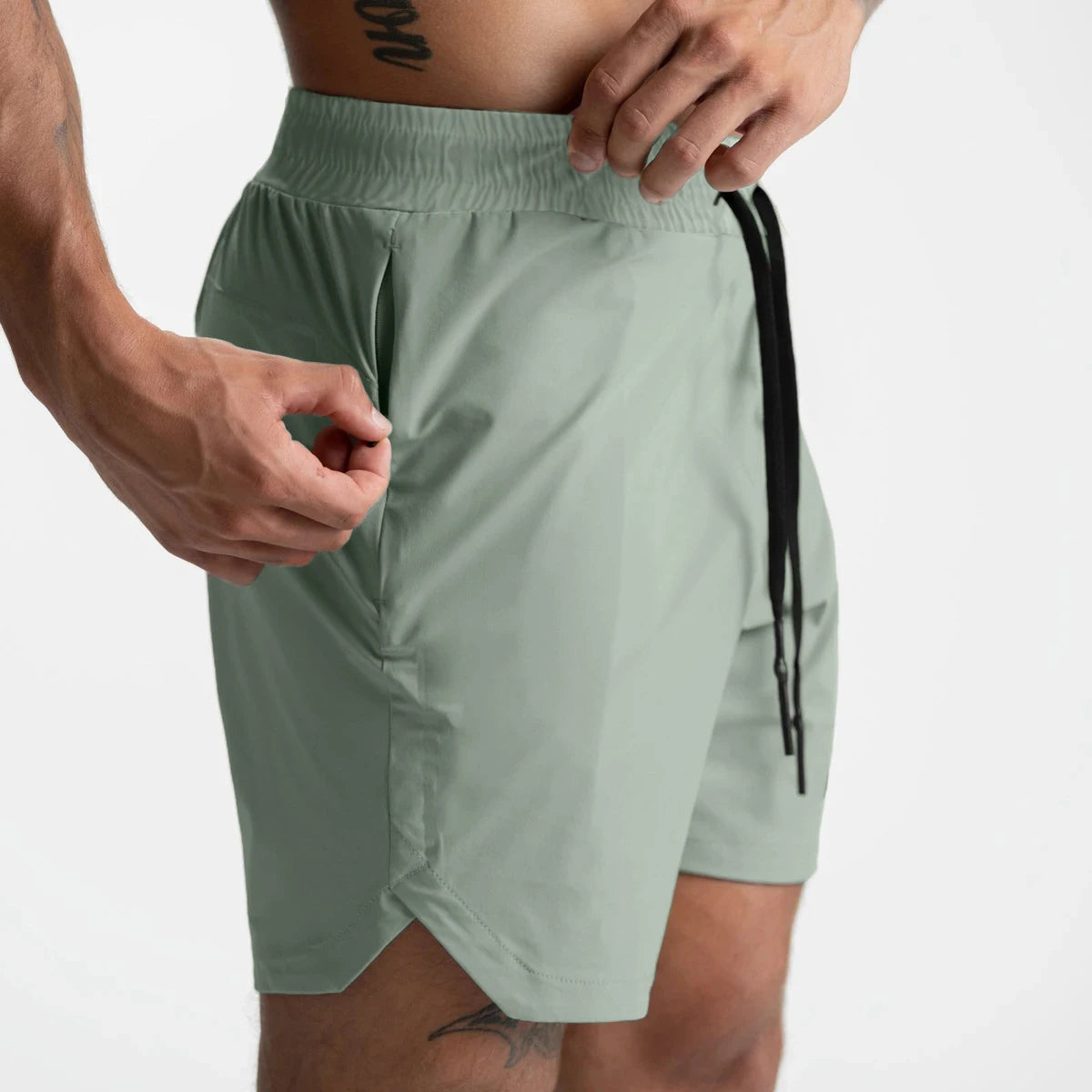 Men’s athletic quick-dry performance shorts by Athletic Sanctuary, featuring lightweight fabric and a comfortable fit for training and casual wear.
