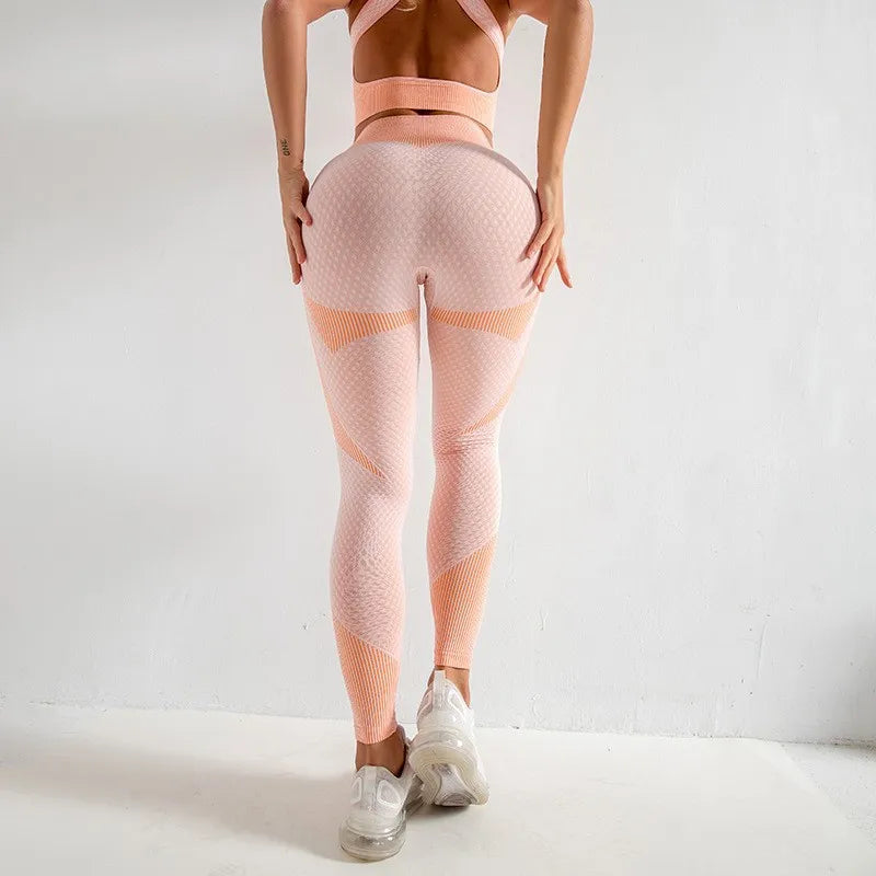 Women’s seamless peach lift leggings from Athletic Sanctuary, high waist yoga tights with a smooth, stretchy fit.