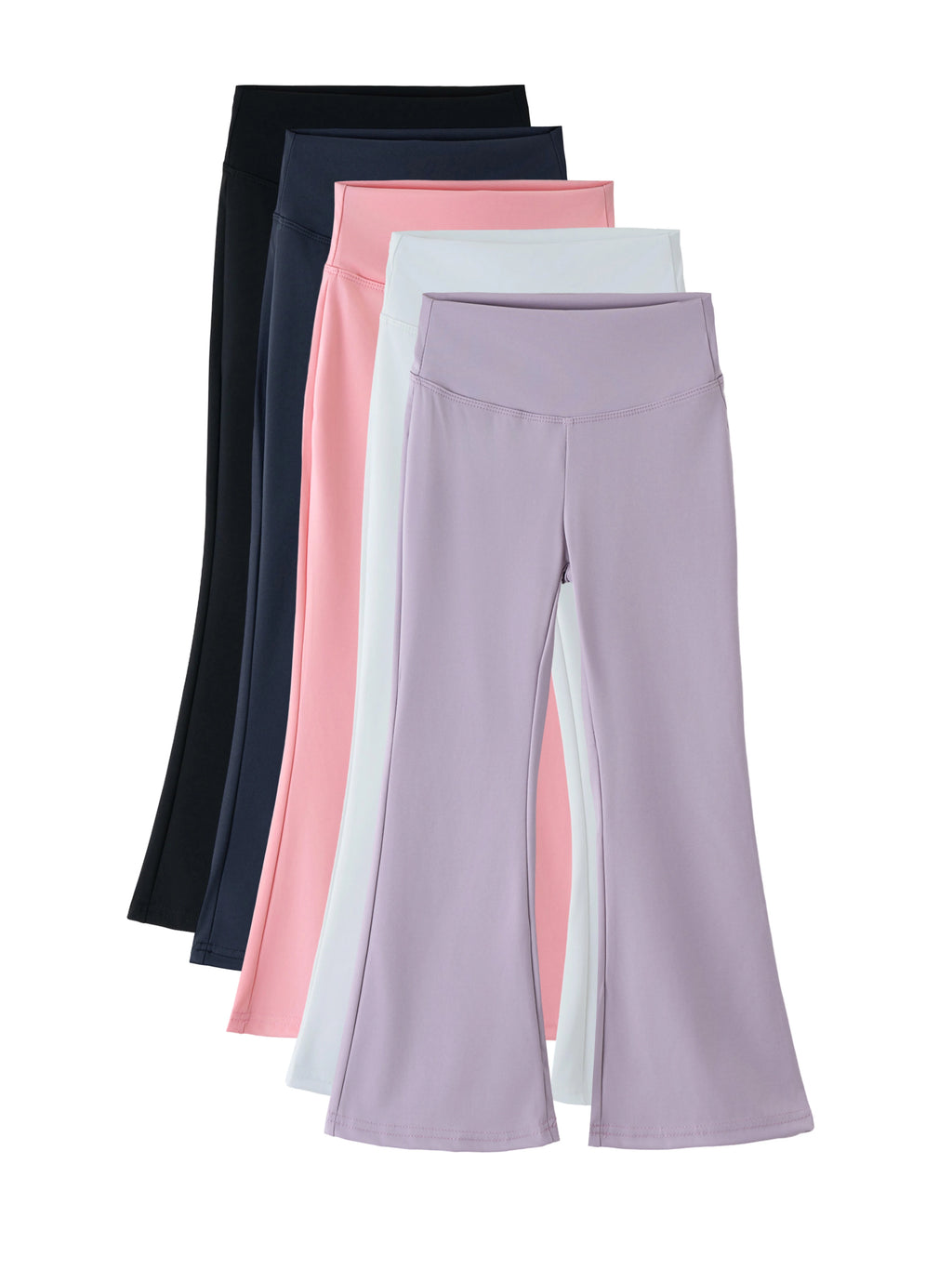 Girls’ high-waist flared leggings from Athletic Sanctuary, featuring stretch fabric and a comfortable fit for everyday movement.